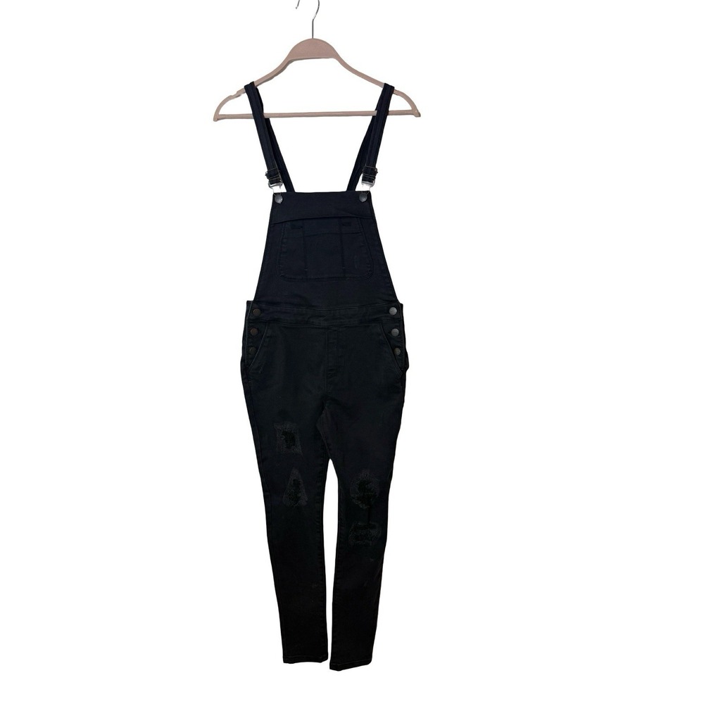 Zara stretch Black Denim Overalls Girls Long Pant Overalls 13/14